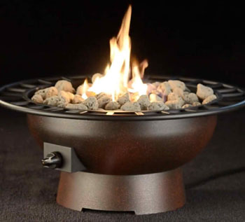 garden treasures propane fire pit